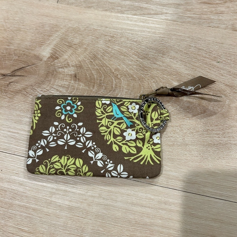 Vera Bradley Clip Zip ID Holder in the "Sittin in a Tree" pattern - Picture 2 of 3